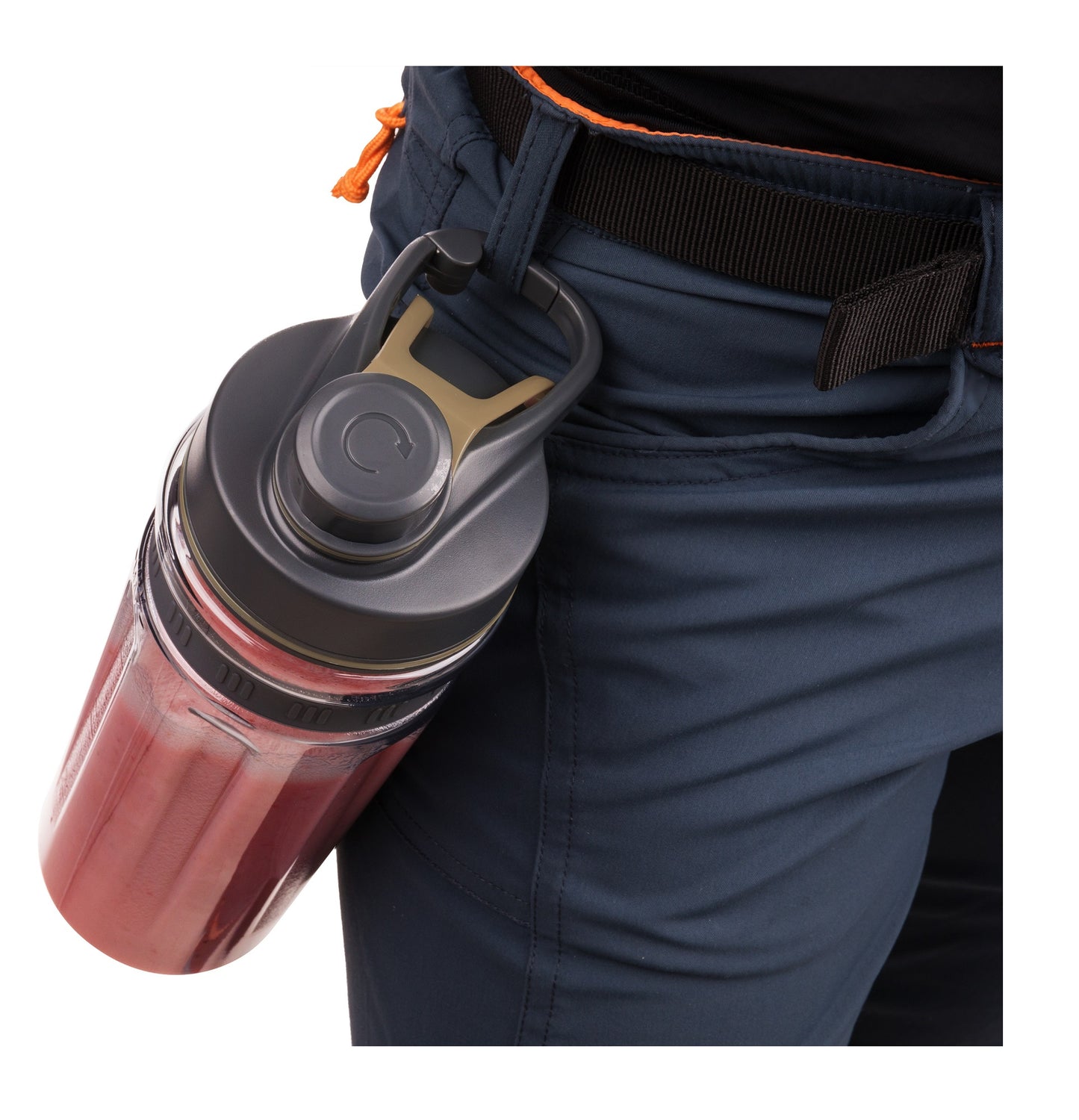 Licuadora vasos sport con tapa saca aire
