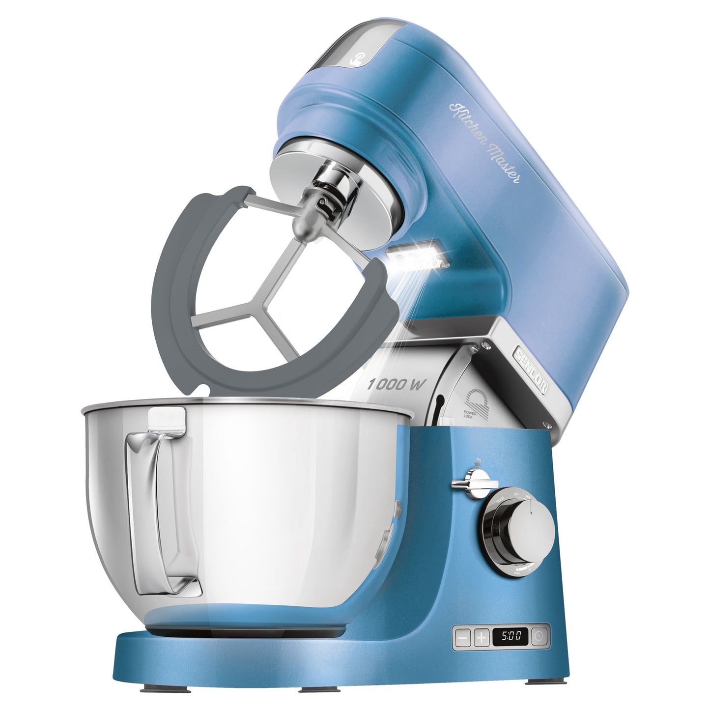 Batidora Pedestal Metalizada Celeste Sencor