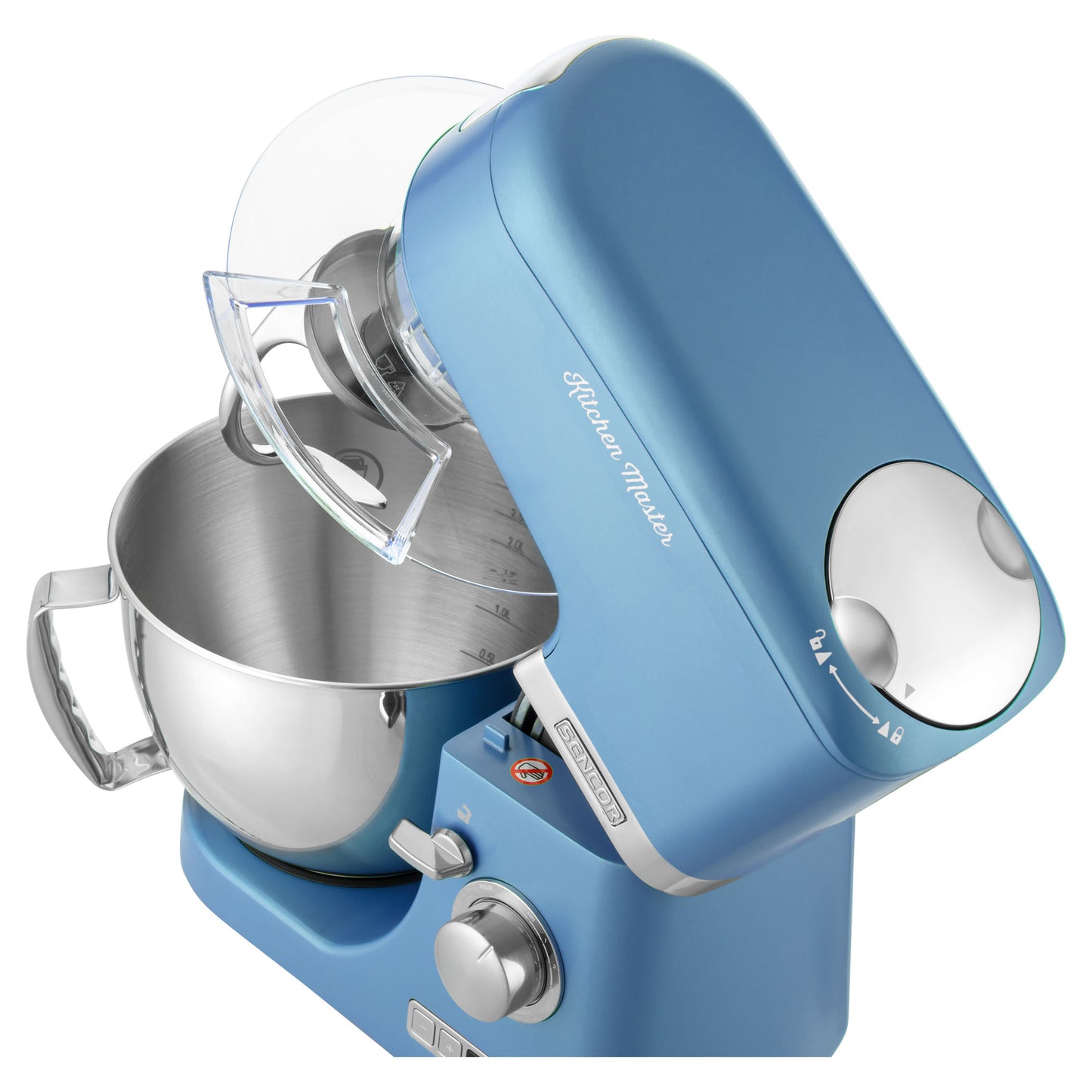 Batidora Pedestal Metalizada Celeste Sencor