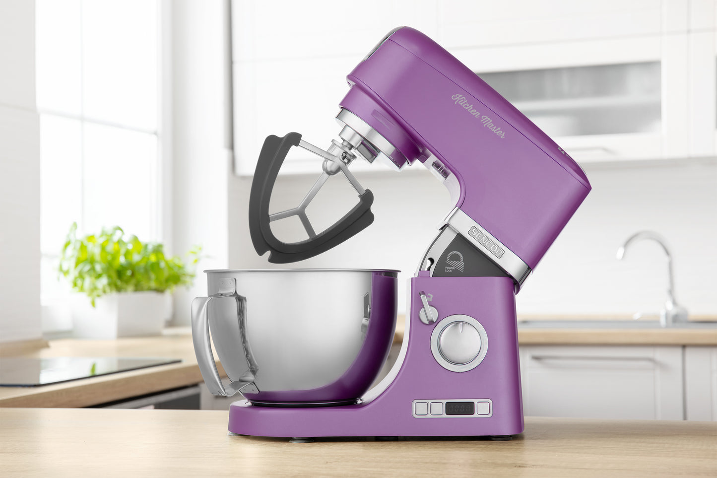 Batidora Pedestal Metalizada Violeta Sencor