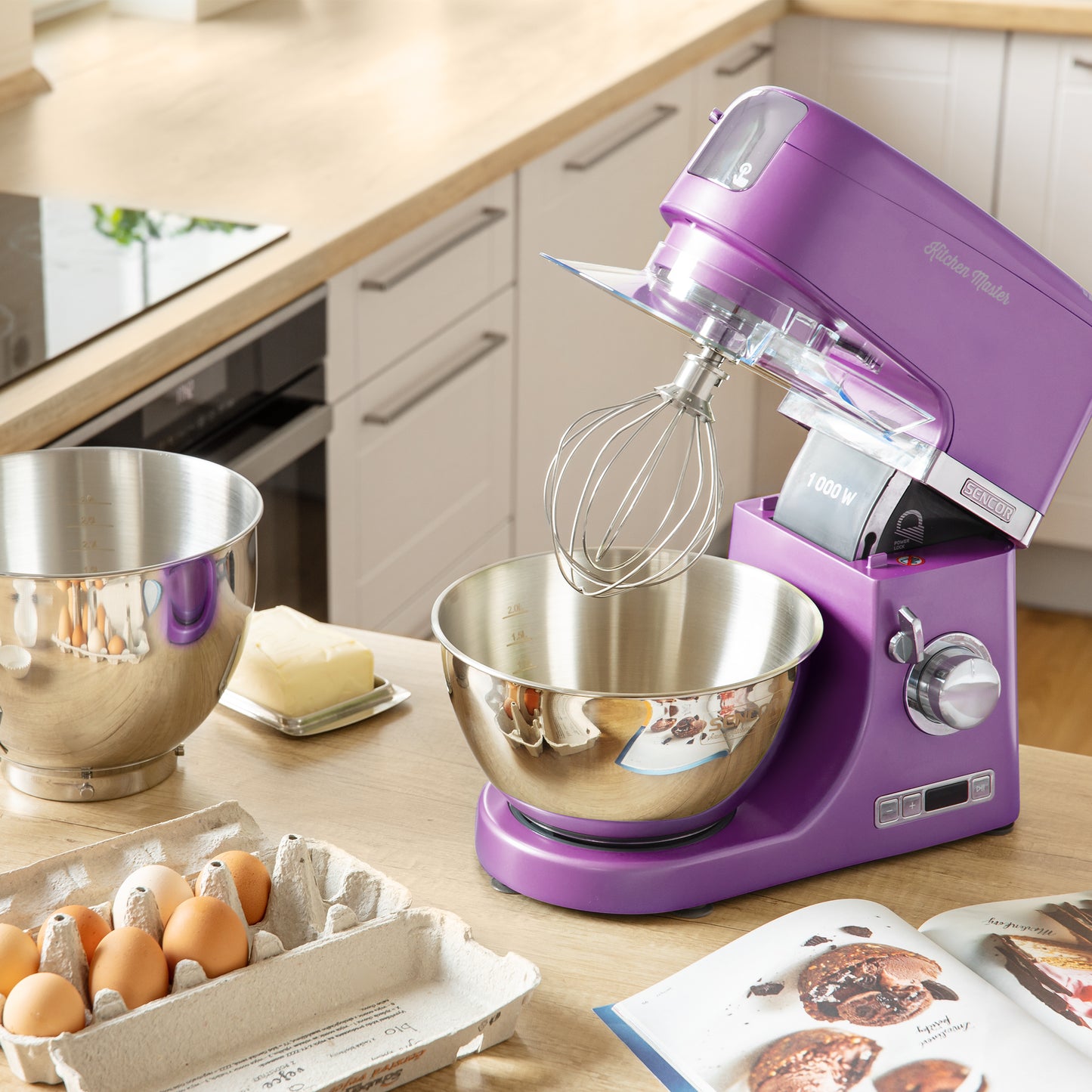 Batidora Pedestal Metalizada Violeta Sencor