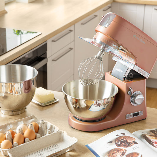Batidora Pedestal Metalizada Rosa Sencor