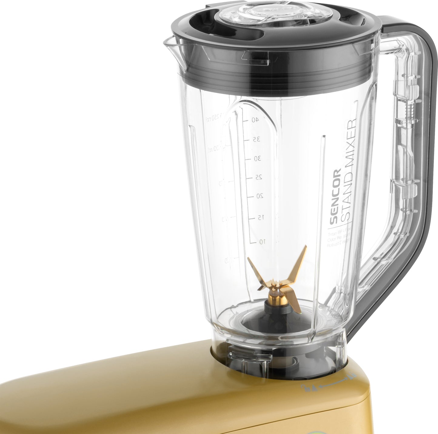 Batidora Pedestal Metalizada Beige Sencor