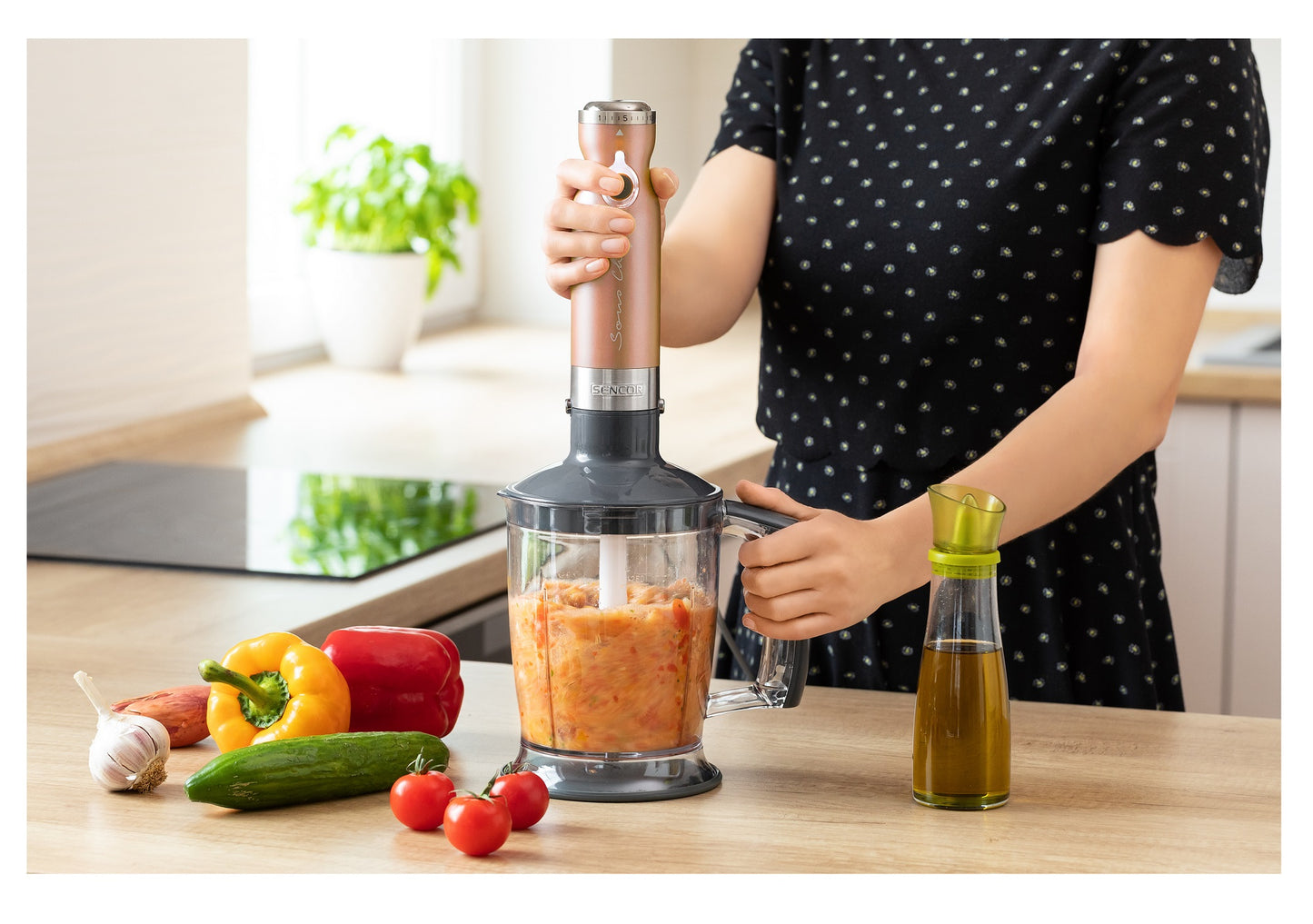 Batidora Mano Minipimer Potencia de  1200w