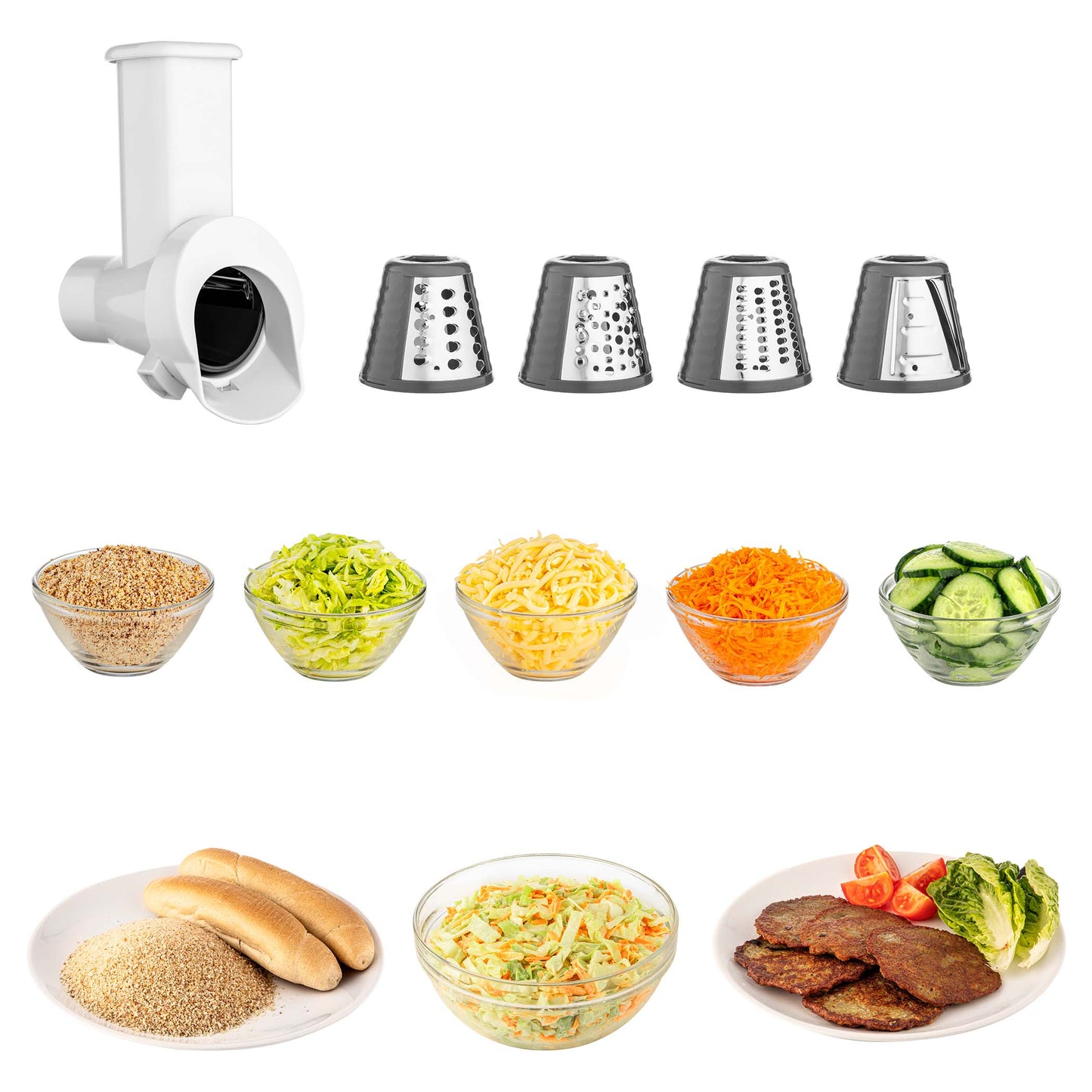 Batidora Sencor STM 6377CH con multiples accesorios y ralla verduras